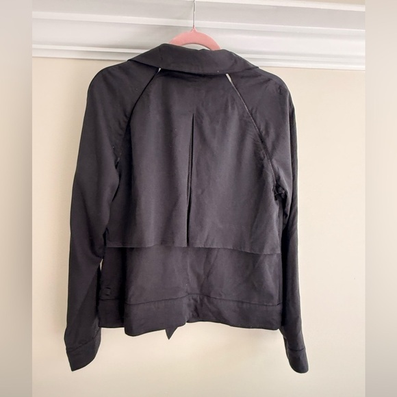 Lululemon Soft Summer Black Asymmetrical Zip Lightweight Vent Jacket NO SIZE - Picture 9 of 13